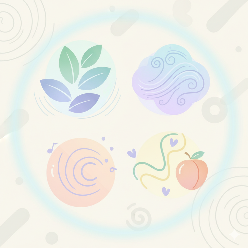 A close-up of a hand touching nature, symbolizing grounding.