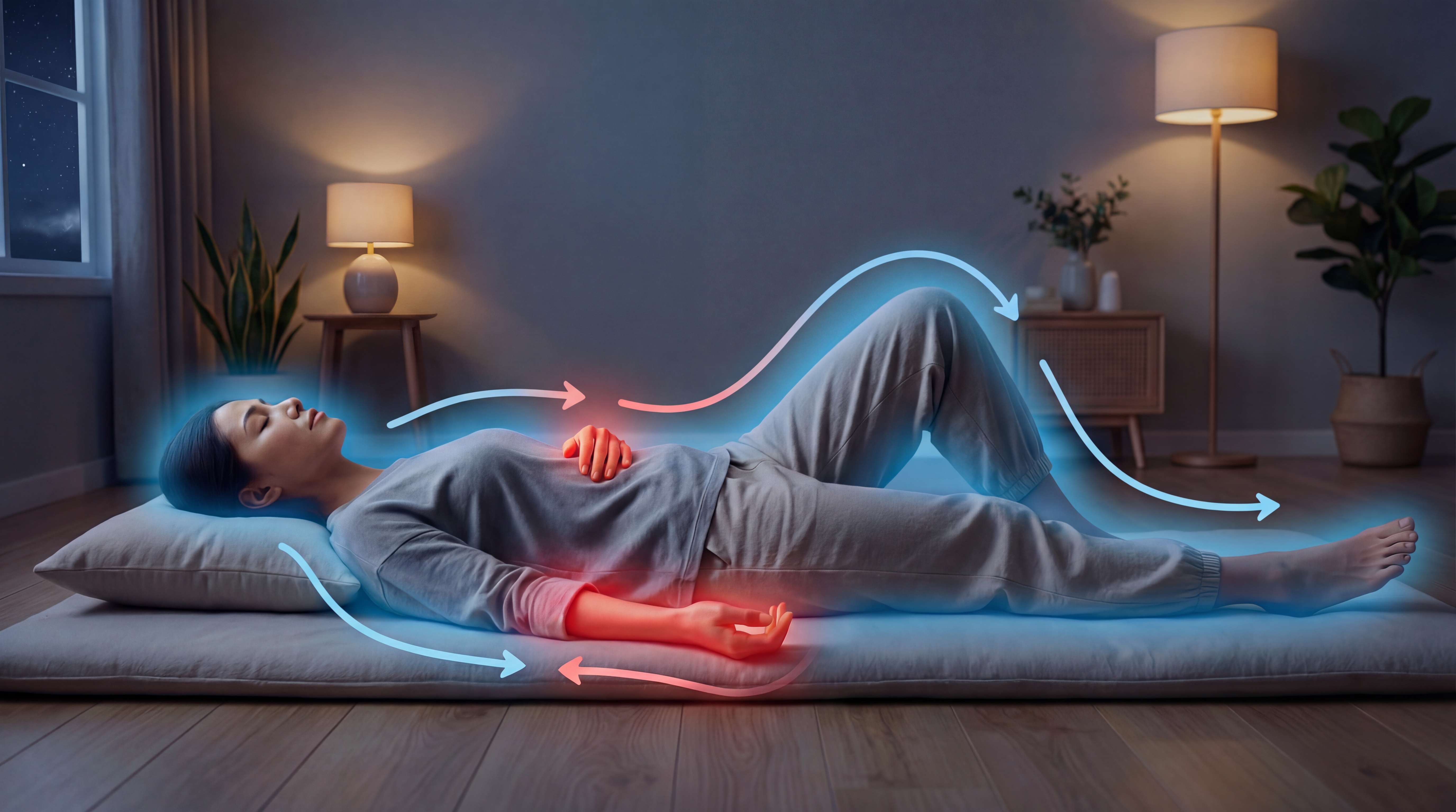 A silhouette of a person looking at a starry night sky, symbolizing peace and connection.